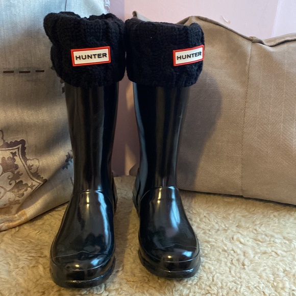 HUNTER boots for KIDS with Socks - Picture 2 of 12